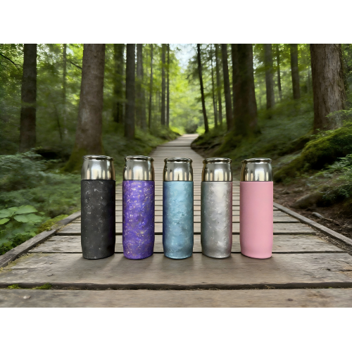 Titanium Kettle With An Icy Floral Pattern